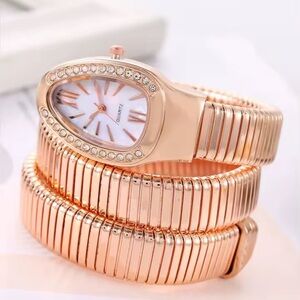 Serpenti Rose Gold Snake Wrap Elegant Watch